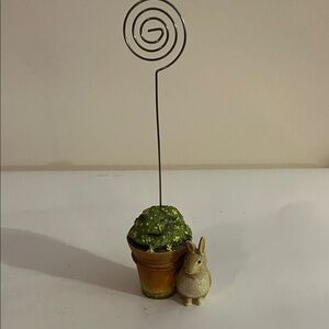 Hallmark Green and Brown Rabbit Photo Holder